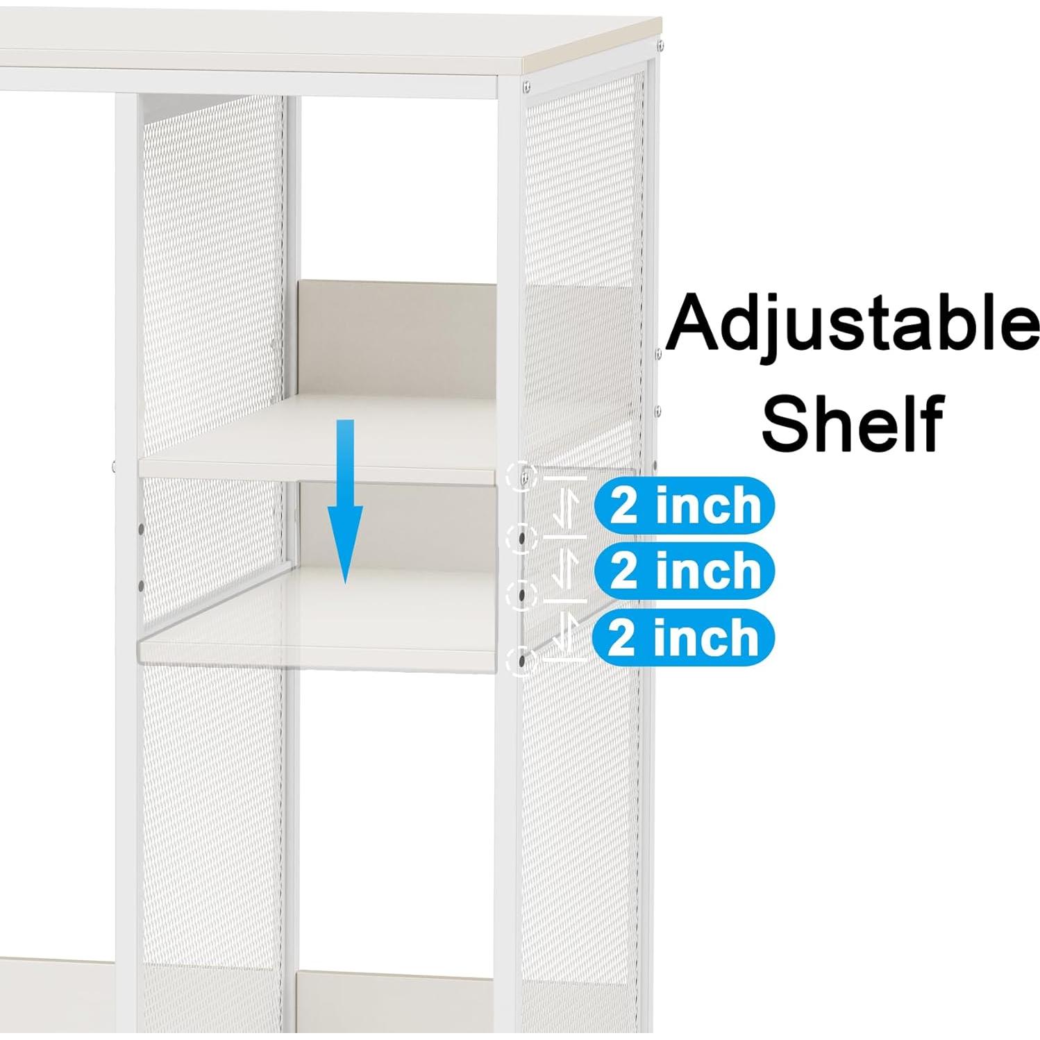 Gabinete de Café KirKical Blanco con Soporte para Mini Nevera