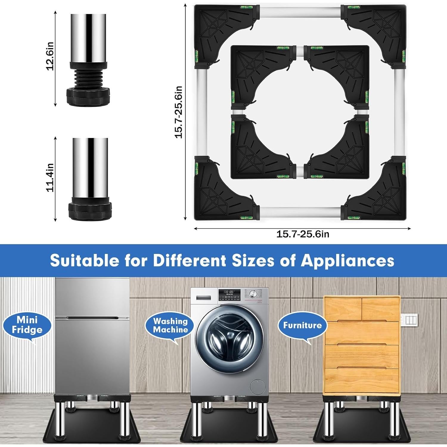 Soporte Ajustable para Mini Nevera Ailahloe 11.4-12.6" Alto