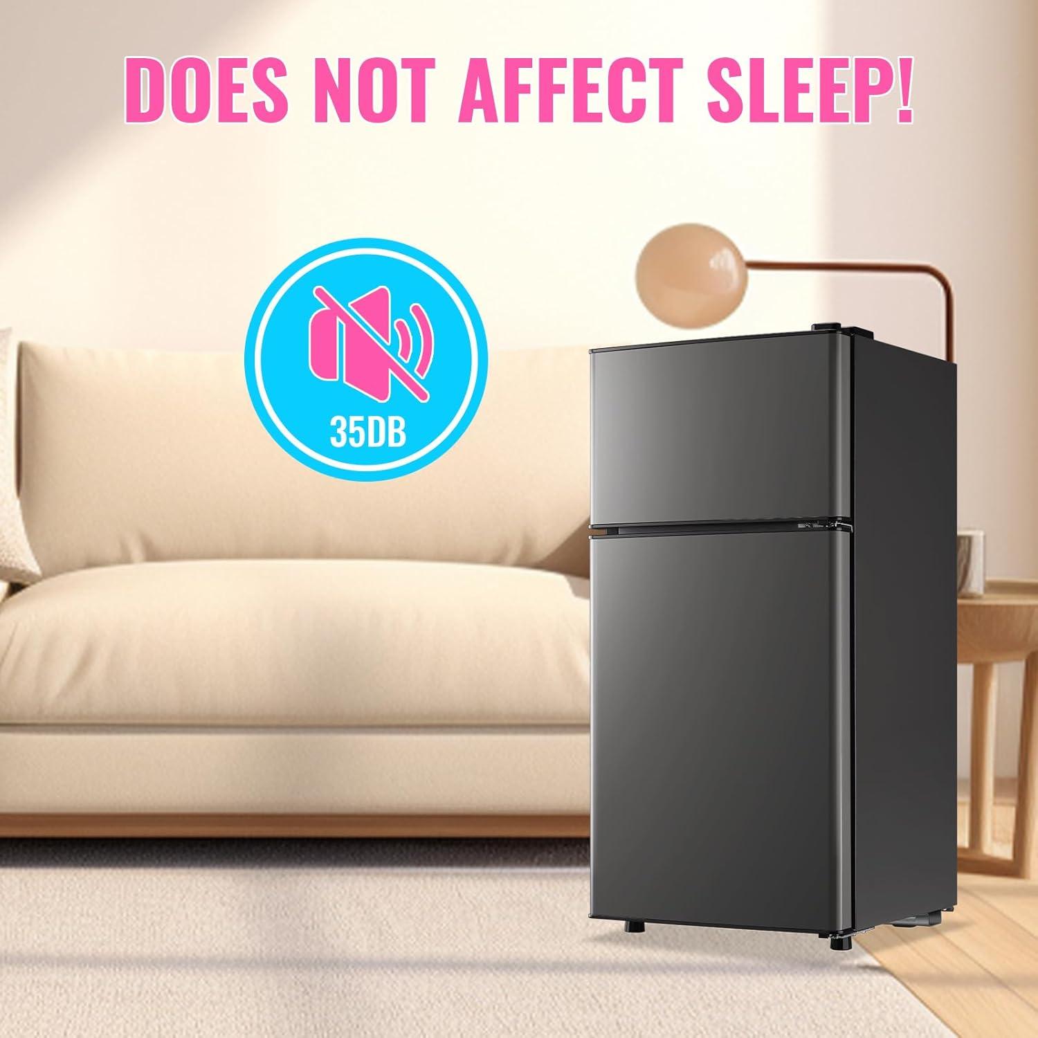 Refrigerador Mini Doble Puerta DEMULLER YX-43 68L Gris Oscuro