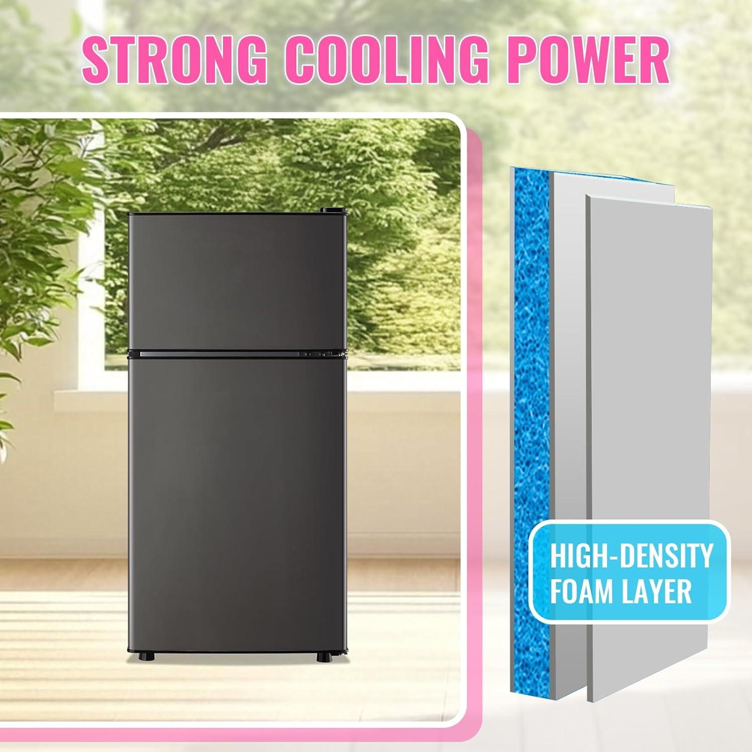 Refrigerador Mini Doble Puerta DEMULLER YX-43 68L Gris Oscuro