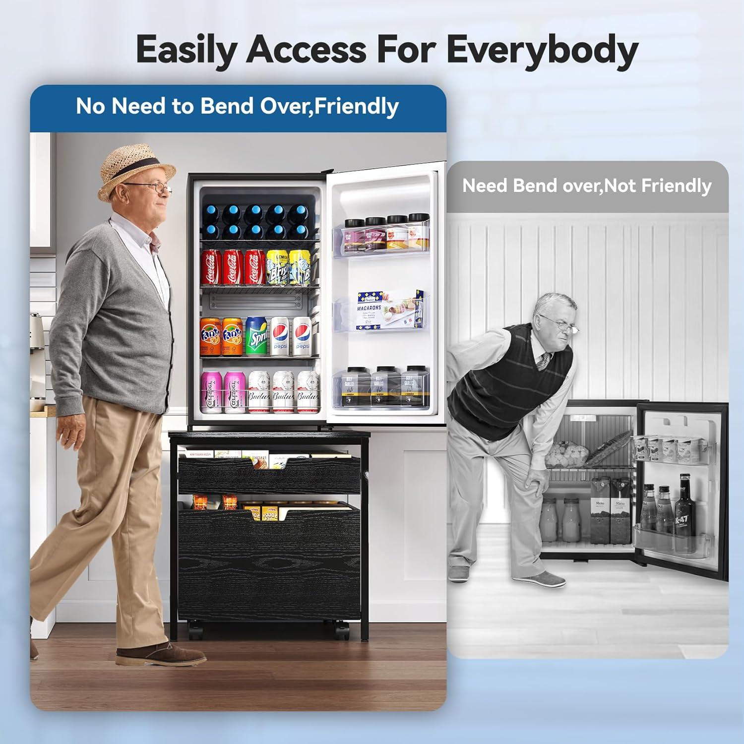 Soporte para Mini Refrigerador TC-HOMENY con Cajón 54.6x54.6cm