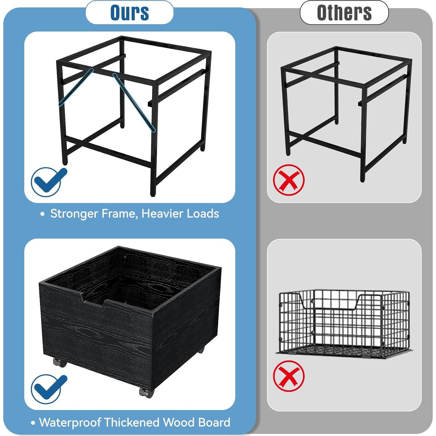 Soporte para Mini Refrigerador TC-HOMENY con Cajón 54.6x54.6cm