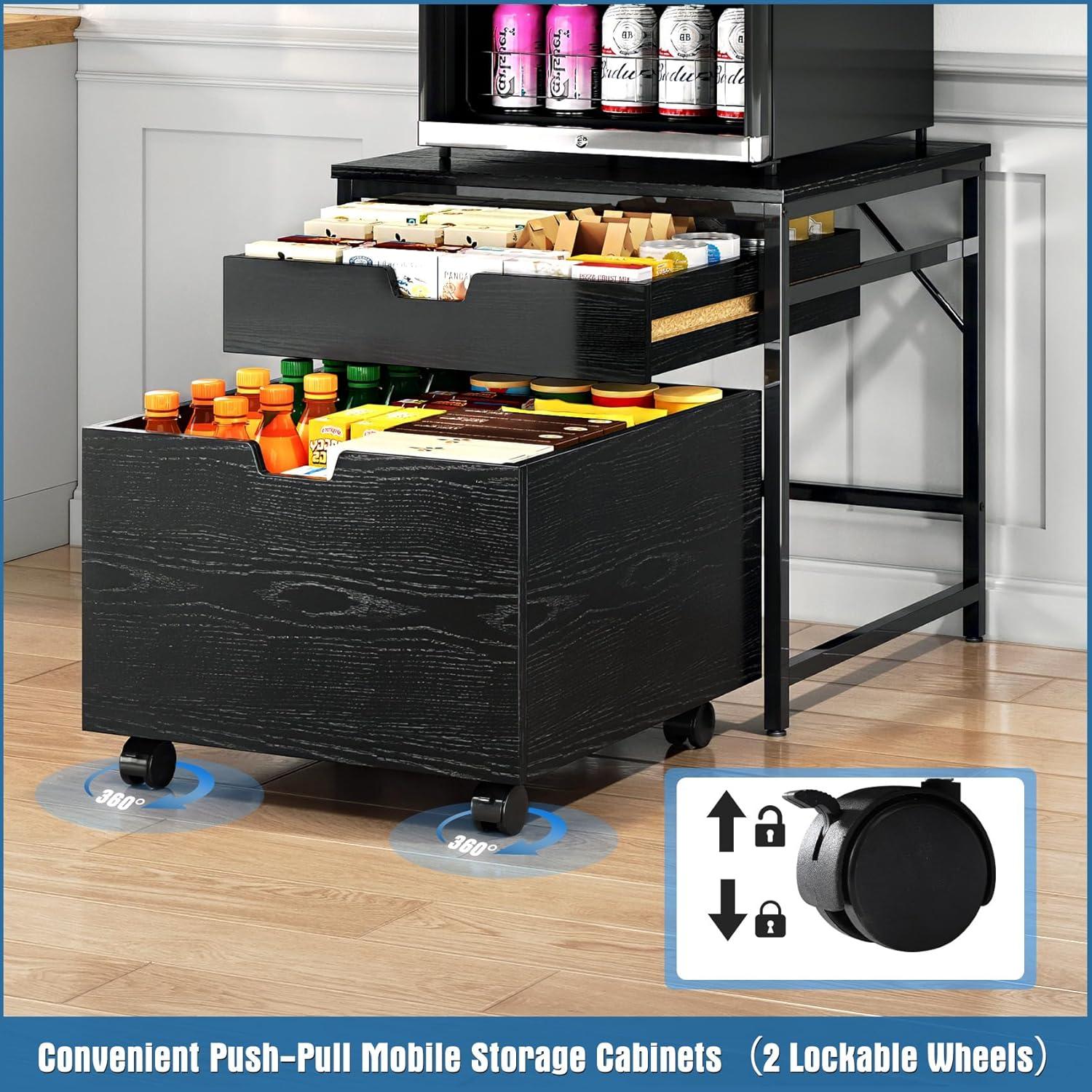 Soporte para Mini Refrigerador TC-HOMENY con Cajón 54.6x54.6cm