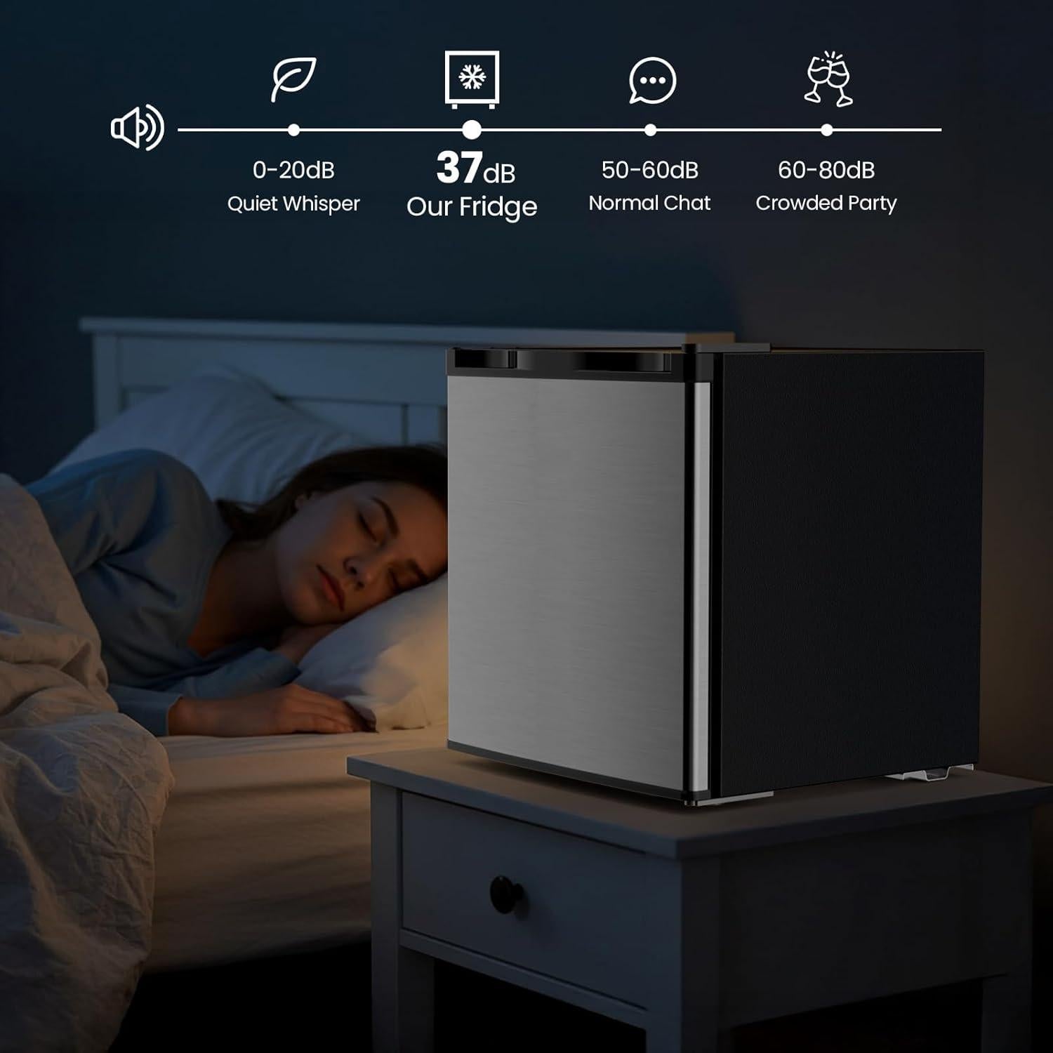 Mini Nevera Antarctic Star BC-46S 45.4L con Congelador