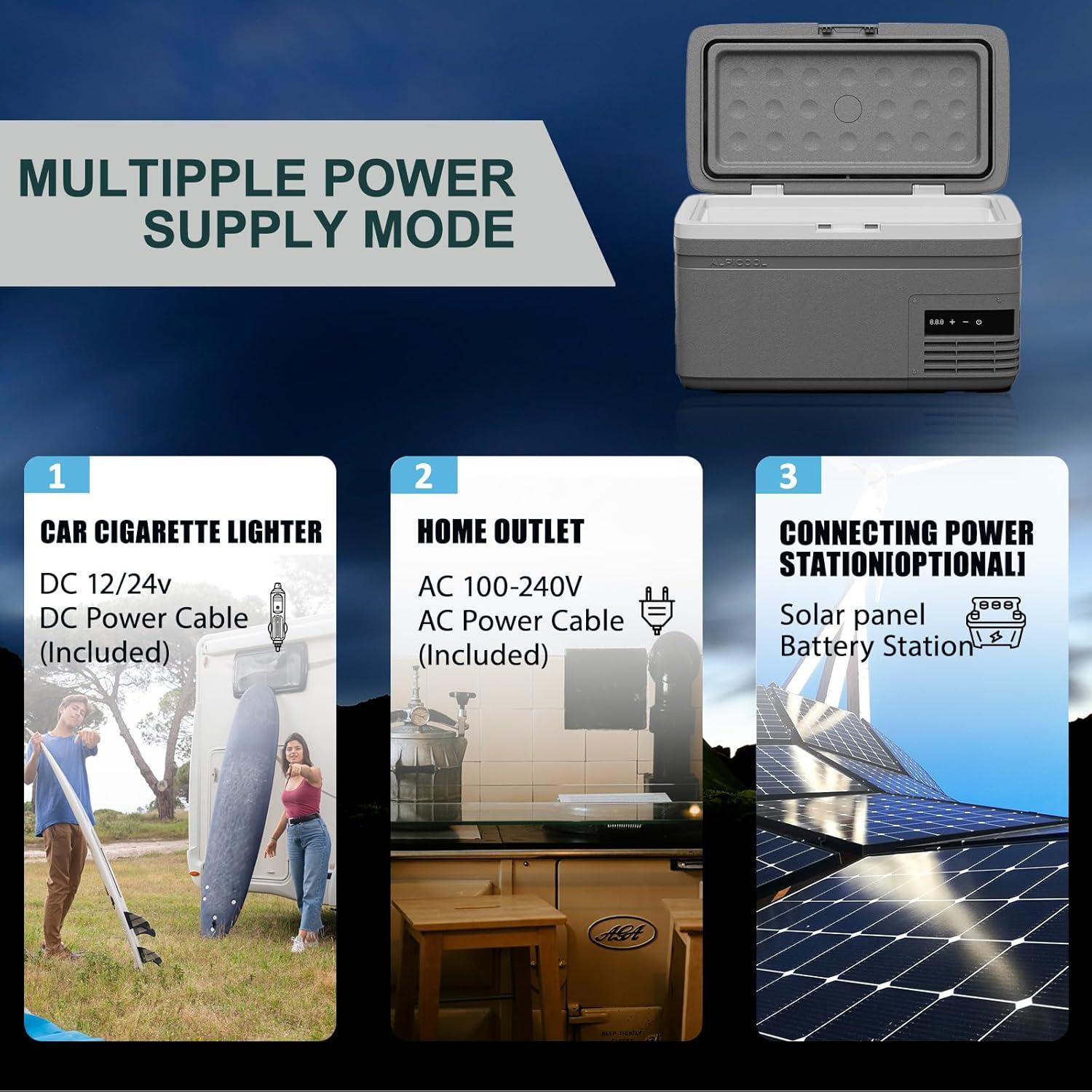 Congelador Portátil Alpicool MG15 14.9L 12V para Coche