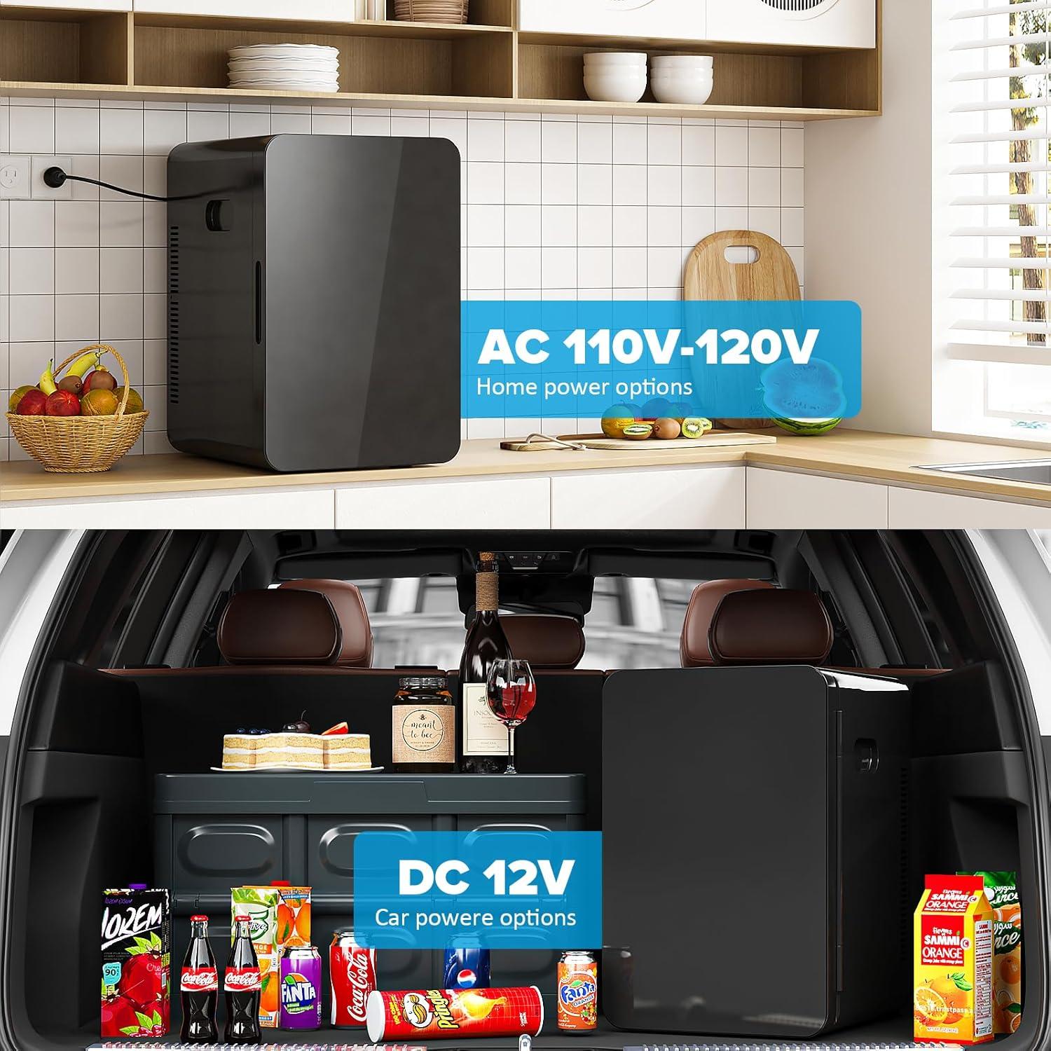 Mini Nevera Kikihuose 22L Portátil Enfriador y Calentador