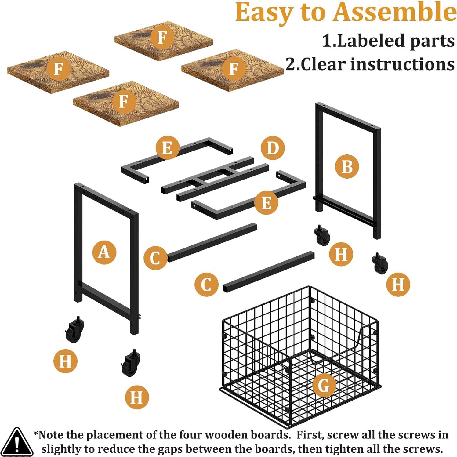 Soporte para Mini Nevera Hongtamoya con Ruedas 136 kg Marrón