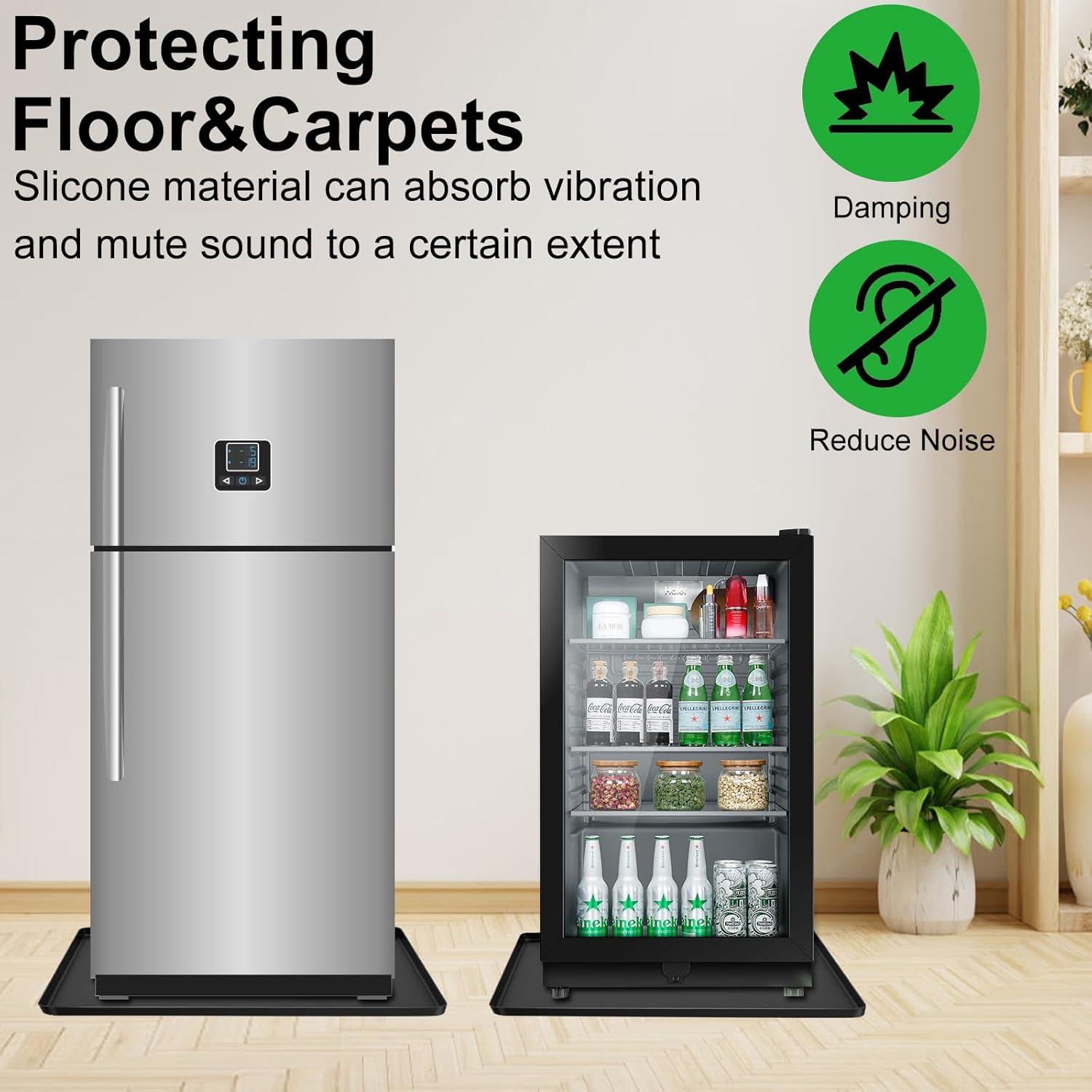 Alfombrilla de Silicona Pnsicei para Mini Nevera 60.96x60.96cm Negra