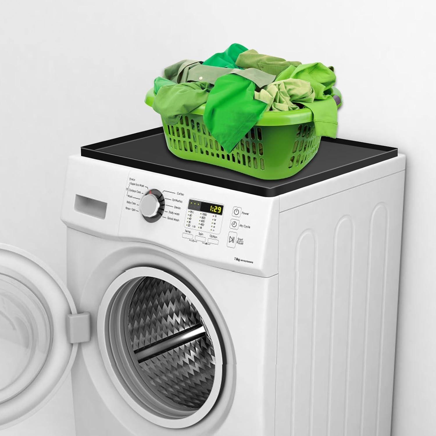 Alfombrilla de Silicona Pnsicei para Mini Nevera 60.96x60.96cm Negra