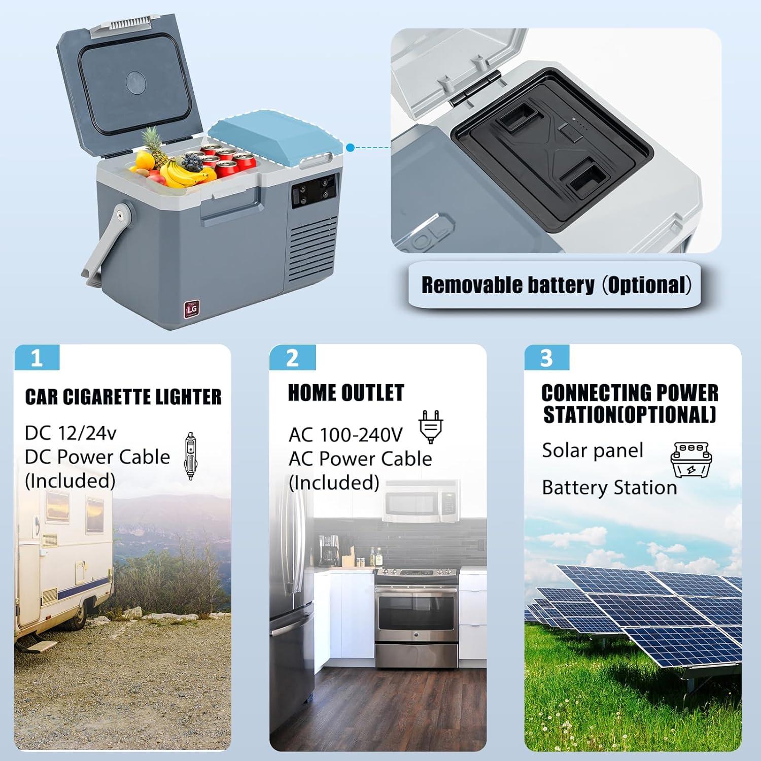 Nevera Portátil Alpicool LGMP8 8 Cuartos 12V para Camping