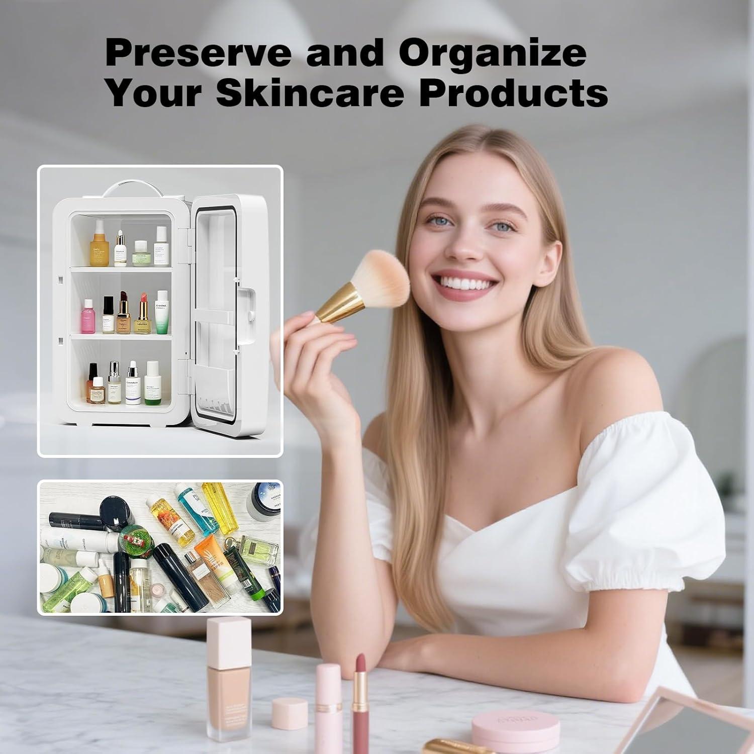 Mini Nevera YLFU 6L Portátil Enfriador y Calentador Blanco