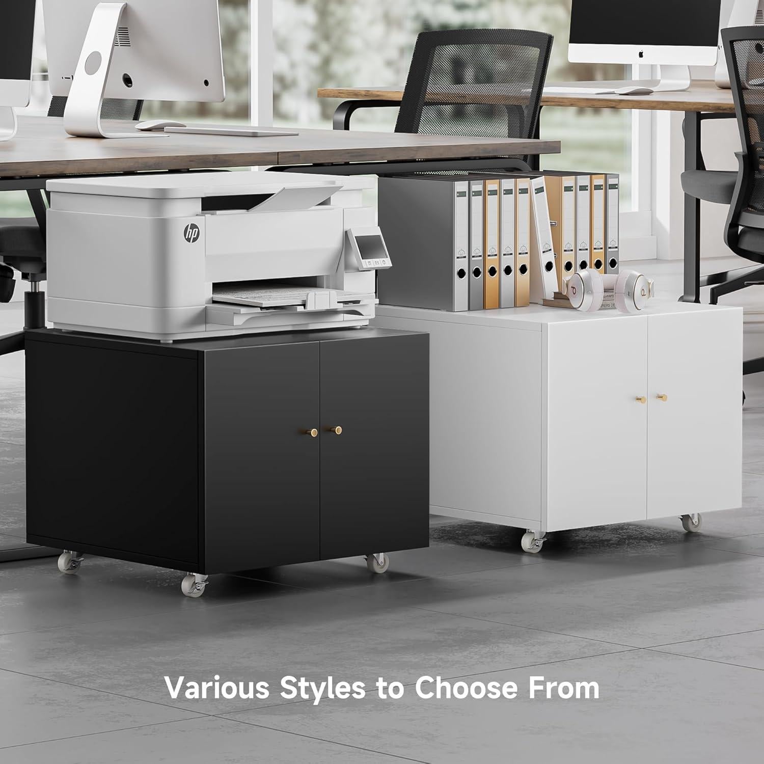 Soporte para Mini Nevera INMOZATA con Estantes Ajustables Negro 60x60x45cm