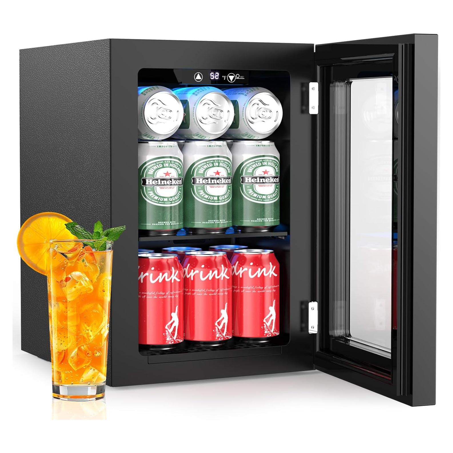 Mini Nevera Kismile JC-18 18L 0.6 Pies Cúbicos para Bebidas