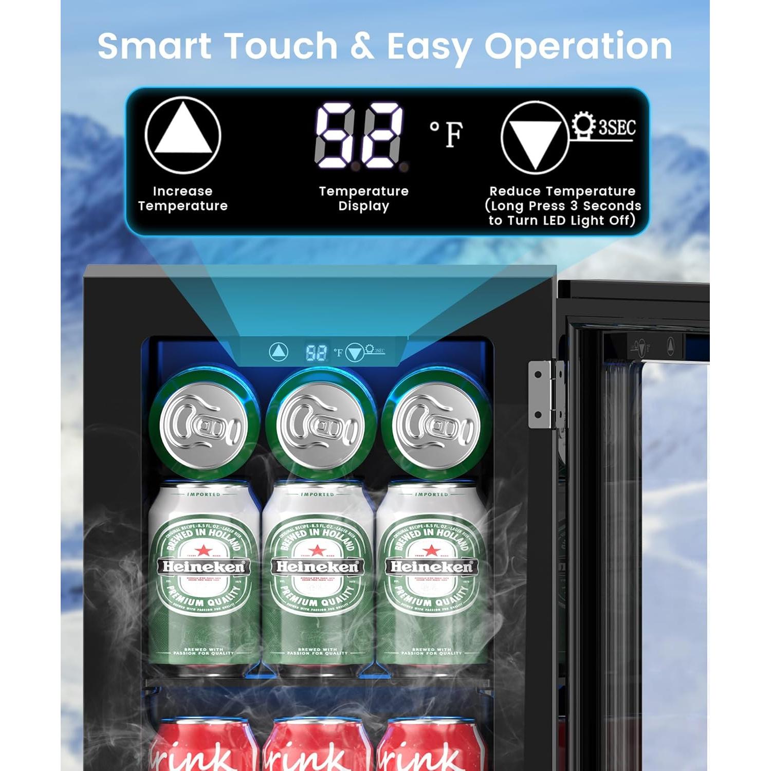 Mini Nevera Kismile JC-18 18L 0.6 Pies Cúbicos para Bebidas