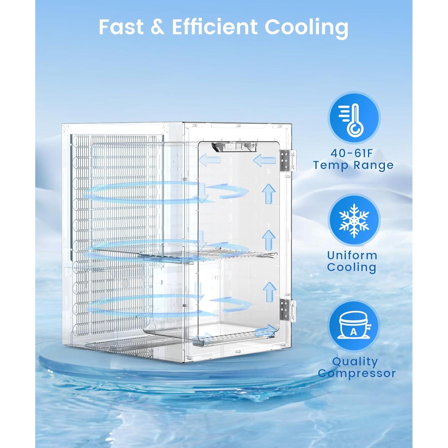 Mini Nevera Kismile JC-18 18L 0.6 Pies Cúbicos para Bebidas
