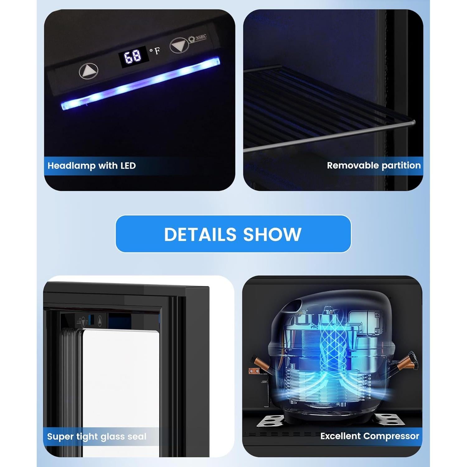 Mini Nevera Kismile JC-18 18L 0.6 Pies Cúbicos para Bebidas