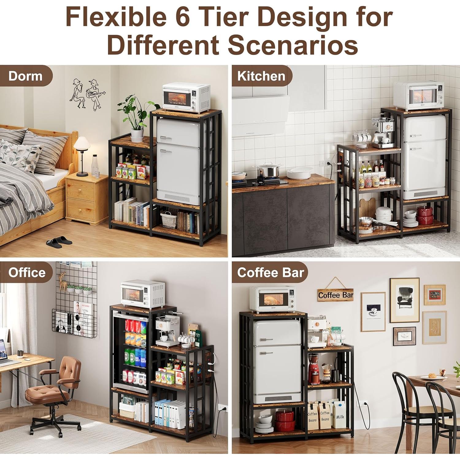 Estante Organizador MAJALiS para Mini Refrigerador con Toma de Corriente