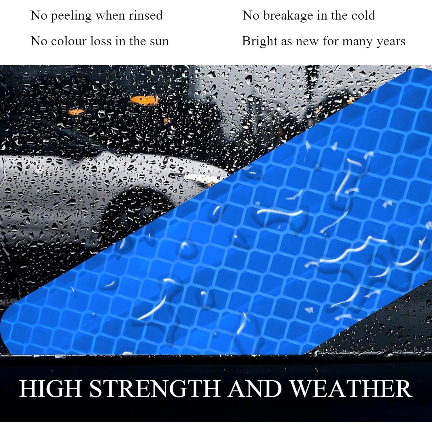 Calcomanías Reflectantes de Advertencia DXNQ 24 Piezas Azul