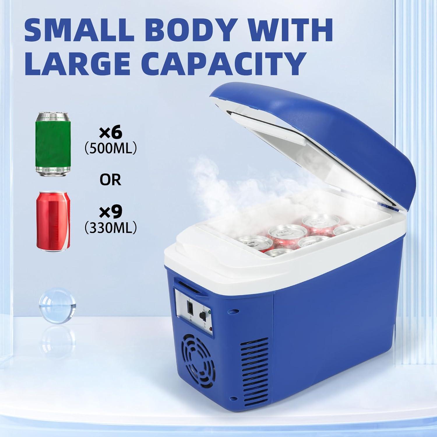 Mini Nevera IceBlue 7L Azul Portátil para Dormitorio y Viaje