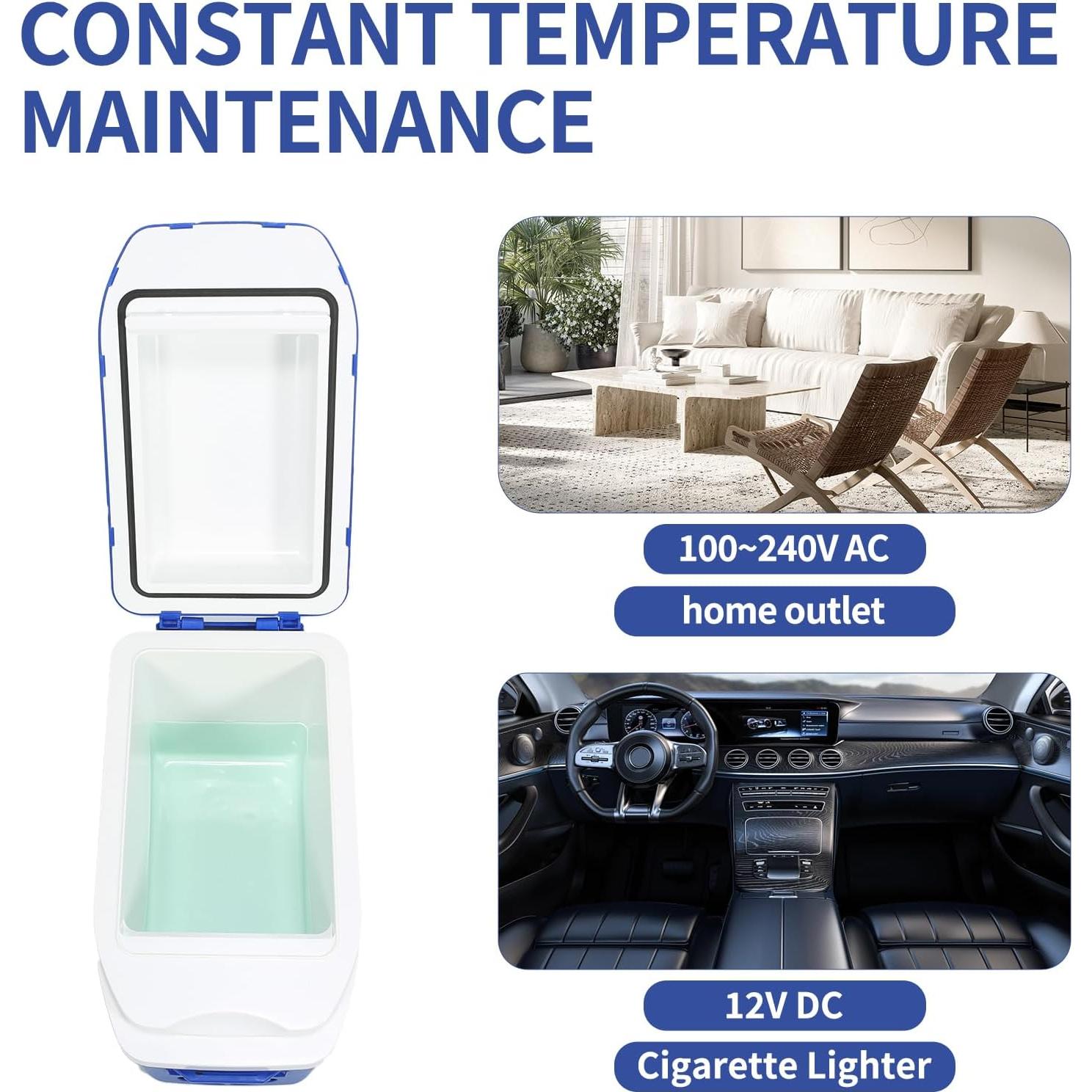 Mini Nevera IceBlue 7L Azul Portátil para Dormitorio y Viaje