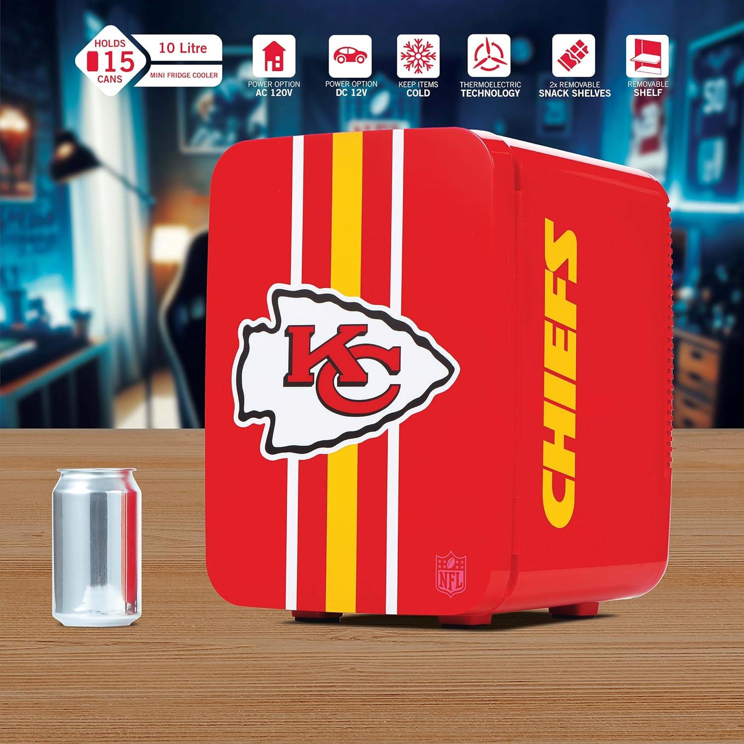 Mini Nevera Portátil Ukonic NFL Kansas City Chiefs 10L