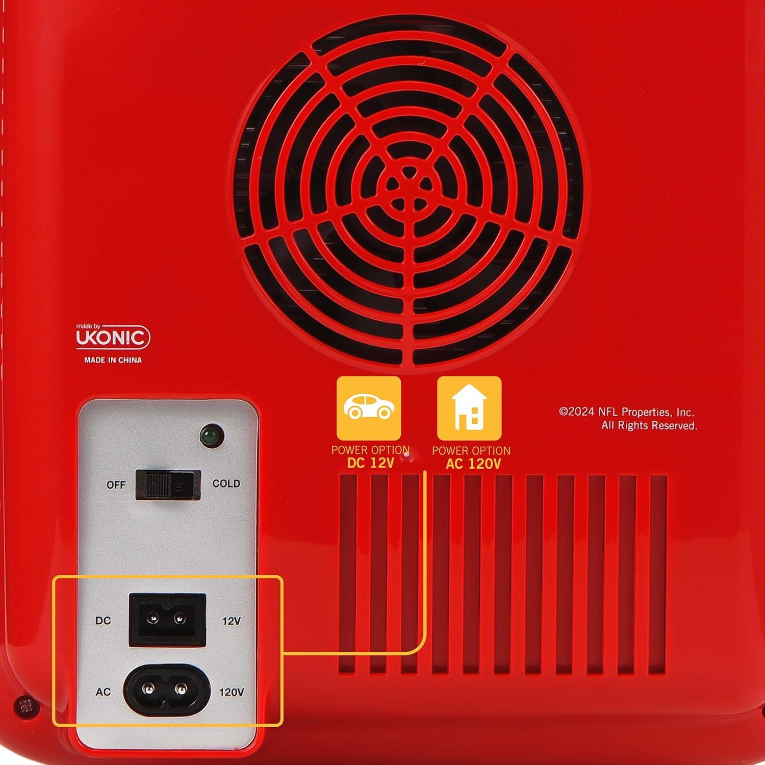 Mini Nevera Portátil Ukonic NFL Kansas City Chiefs 10L