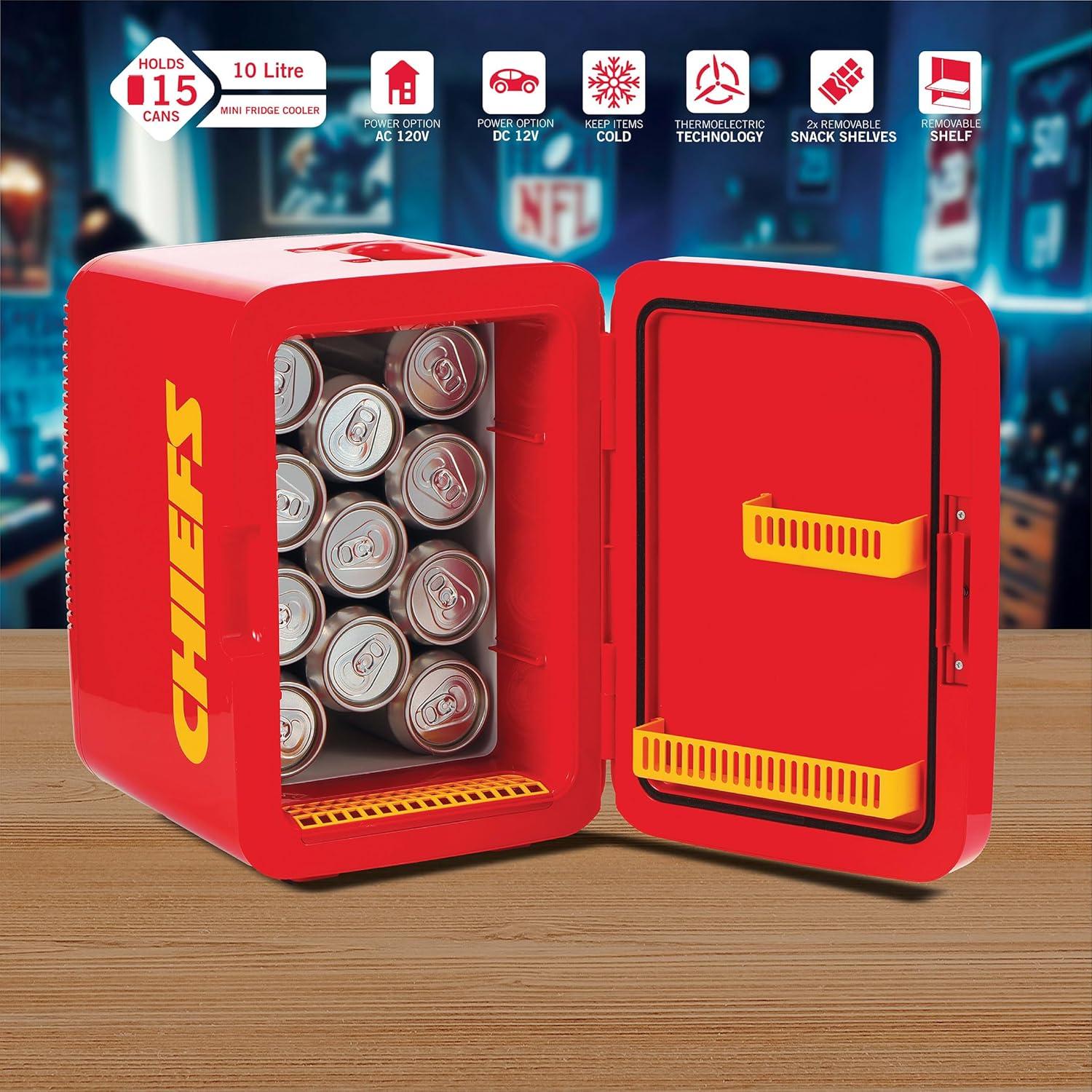 Mini Nevera Portátil Ukonic NFL Kansas City Chiefs 10L