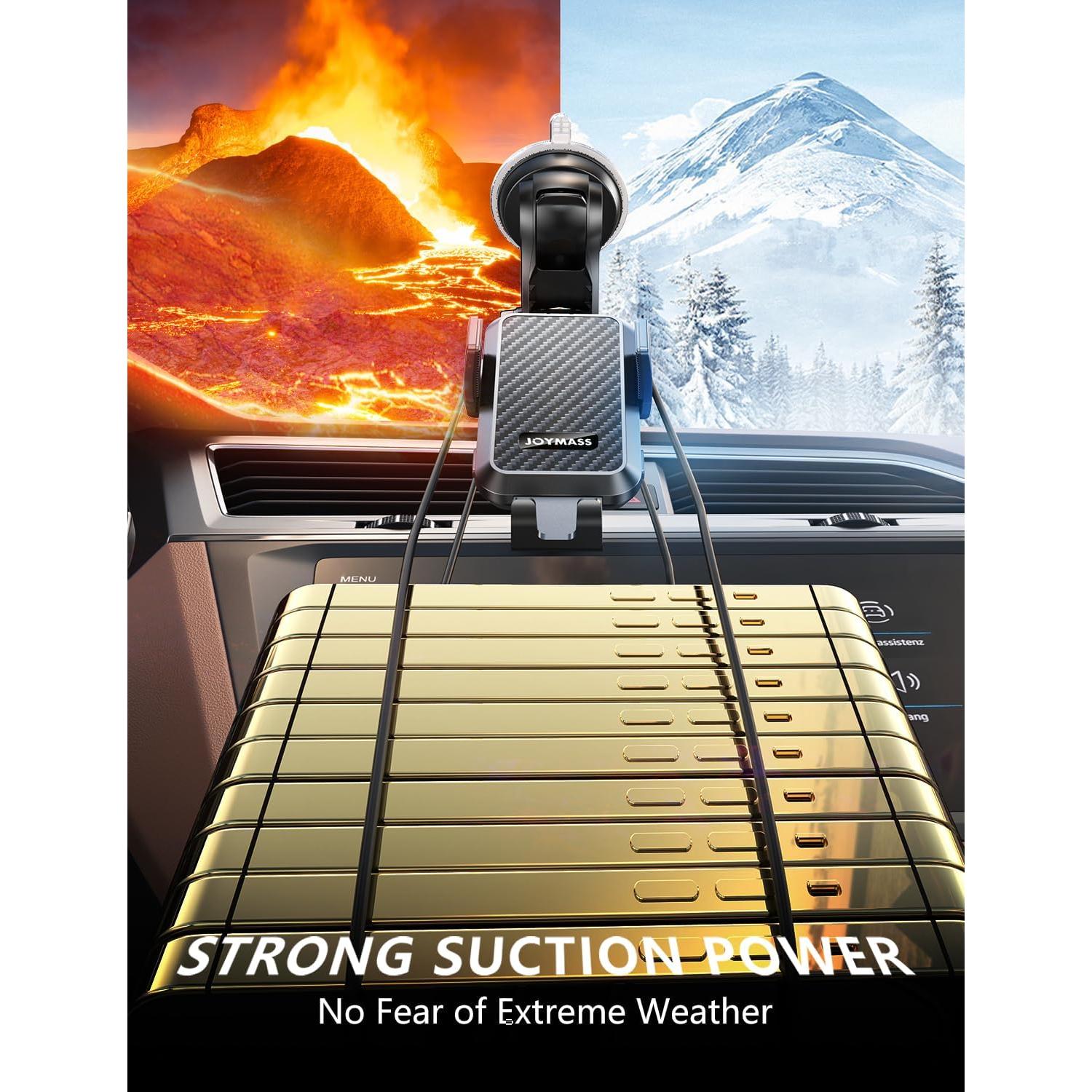 Cargador Inalámbrico para Auto JOYMASS 15W Soporte Teléfono