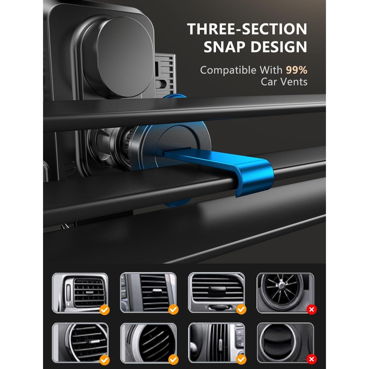 Cargador Inalámbrico para Auto JOYMASS 15W Soporte Teléfono