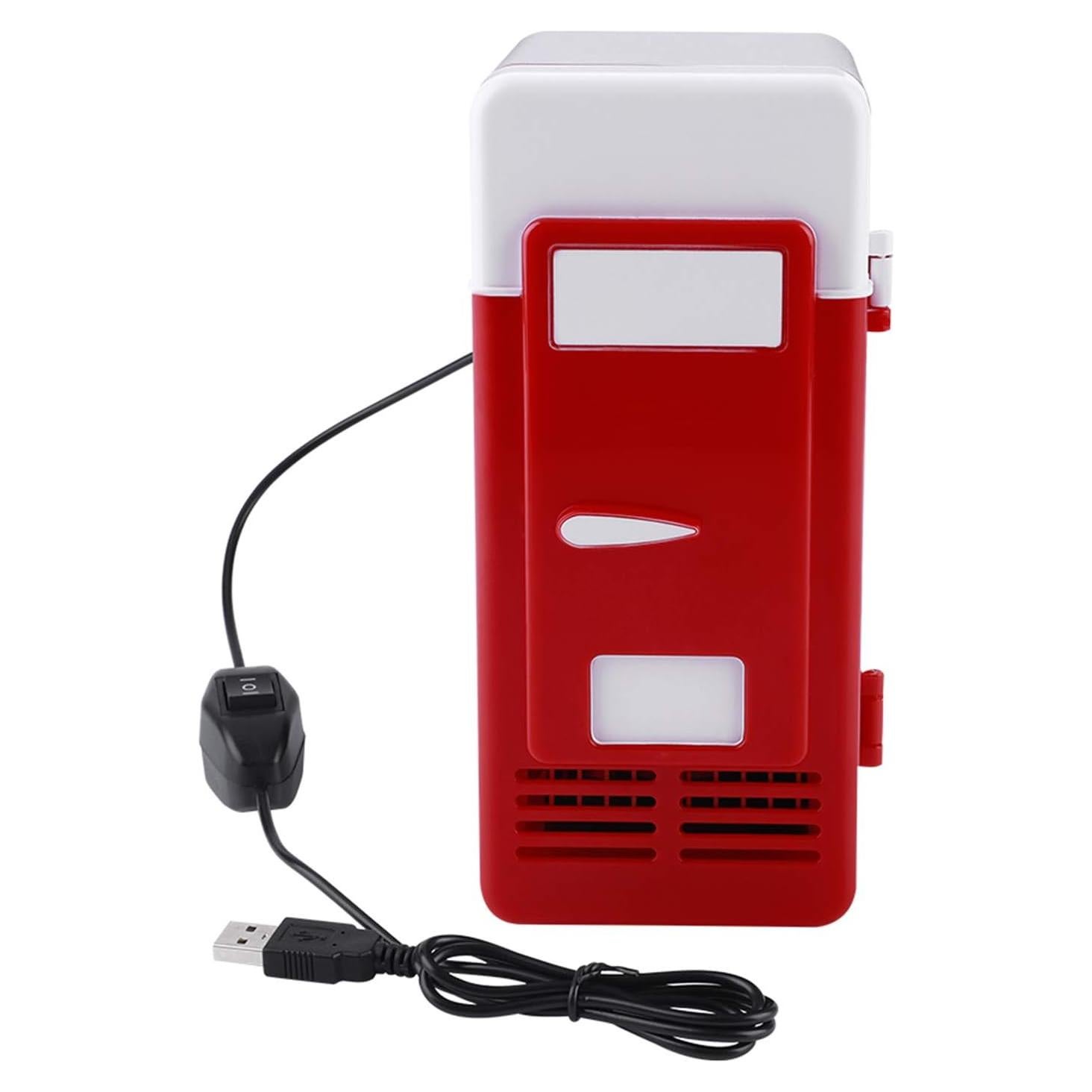 Mini Refrigerador USB TOPINCN Enfriador y Calentador 19.4cm Rojo