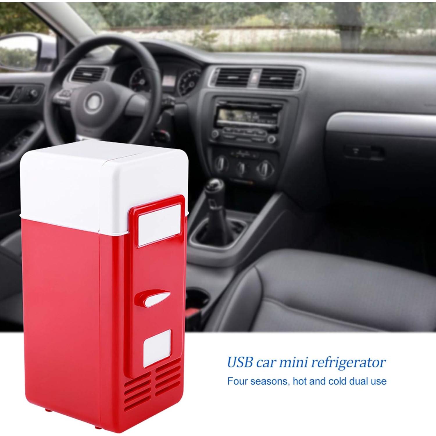 Mini Refrigerador USB TOPINCN Enfriador y Calentador 19.4cm Rojo