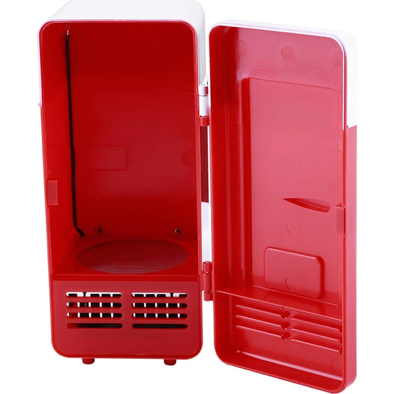Mini Refrigerador USB TOPINCN Enfriador y Calentador 19.4cm Rojo