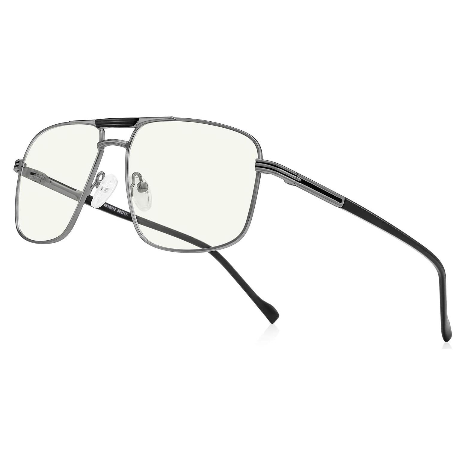 Gafas de lectura Gris Doble Puente Anti Luz Azul 4.75x