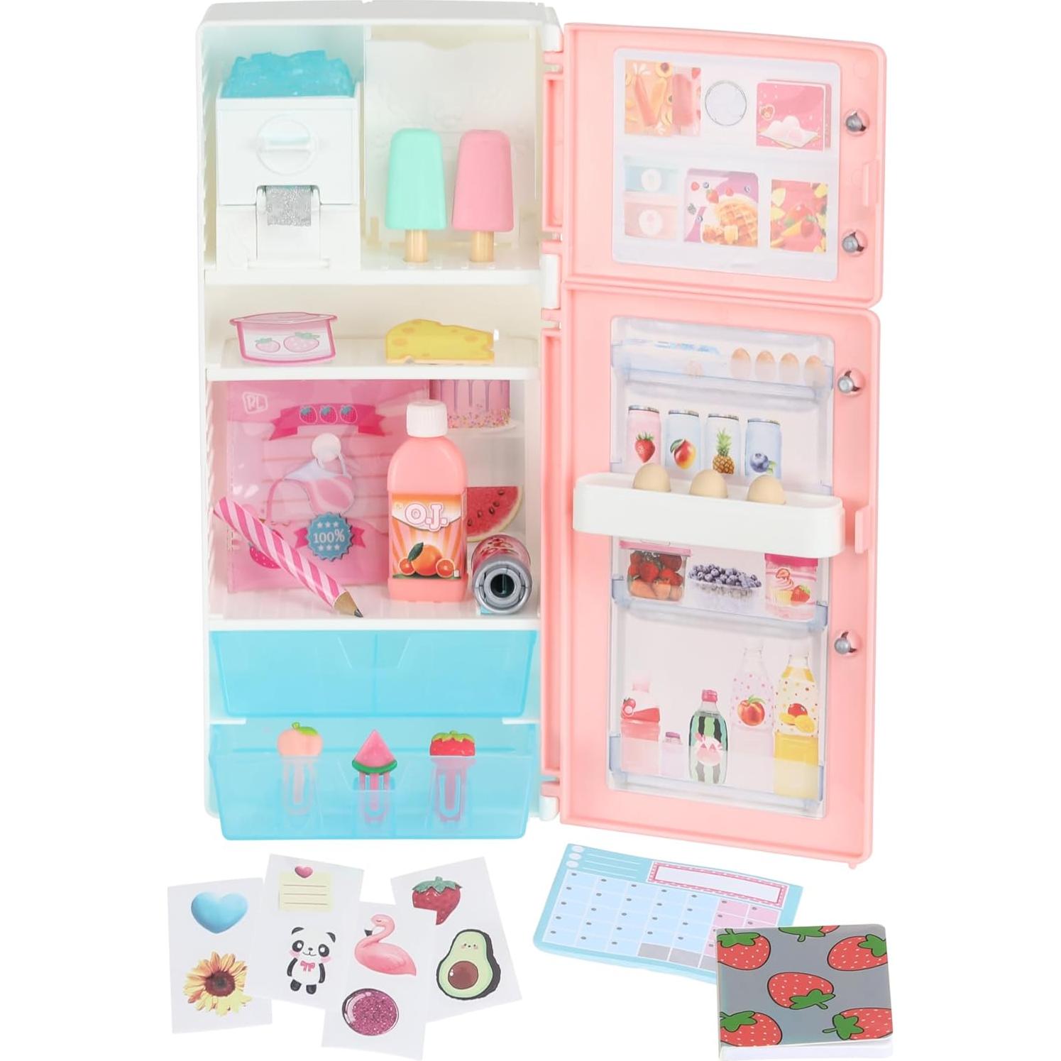 Caddy de Escritorio Real Littles - Mini Nevera con 20 Sorpresas