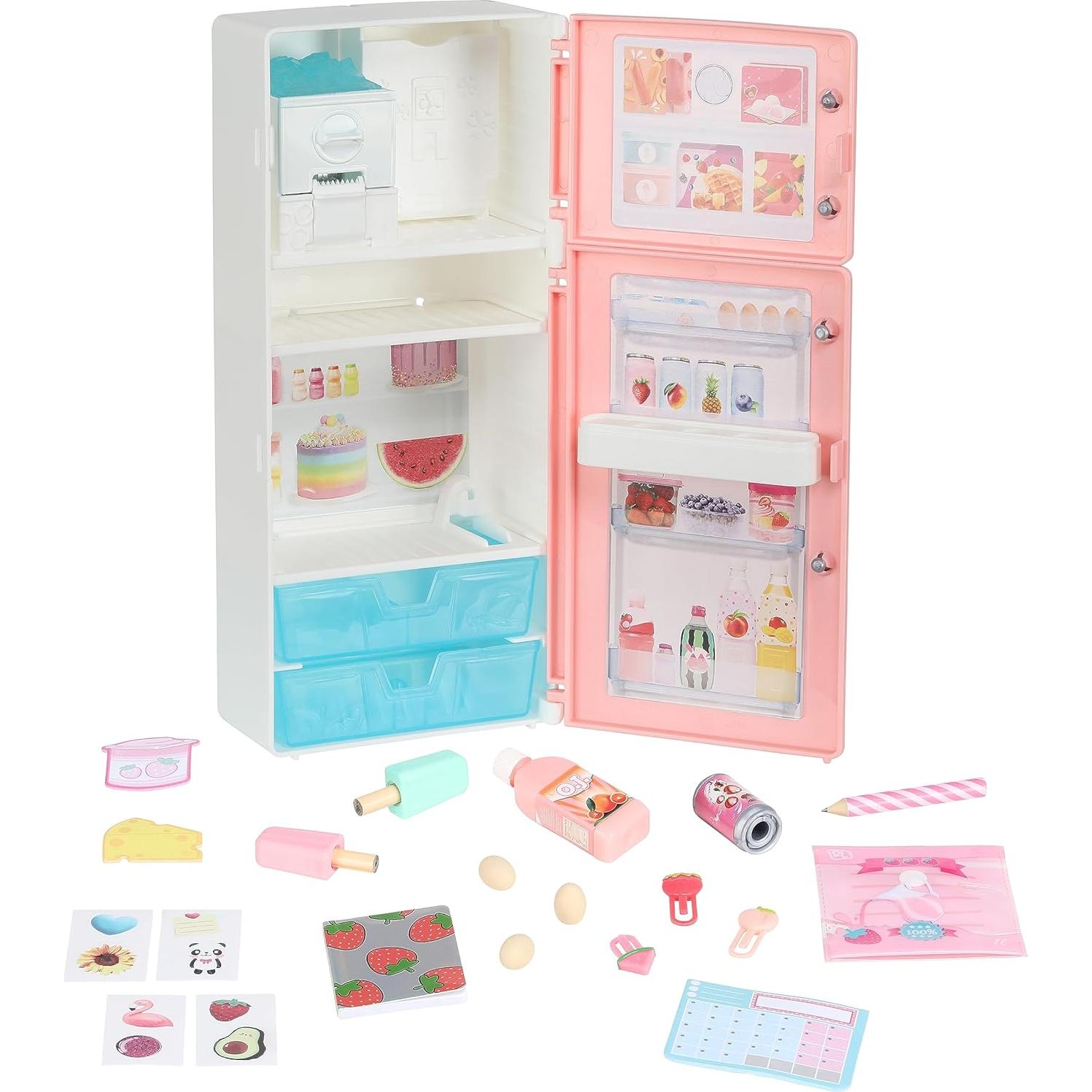 Caddy de Escritorio Real Littles - Mini Nevera con 20 Sorpresas