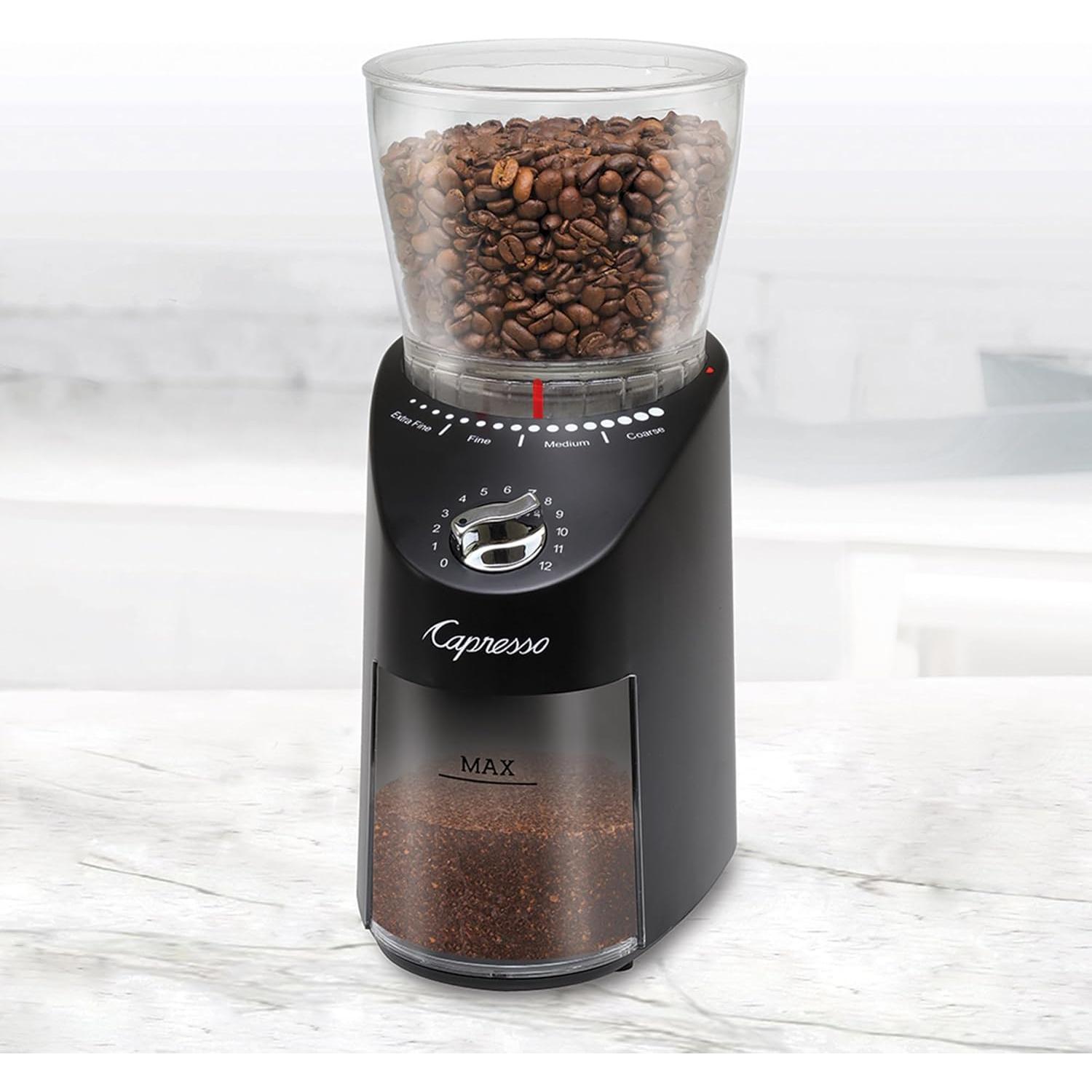 Molinillo de Café Capresso Infinity Plus Automático Negro