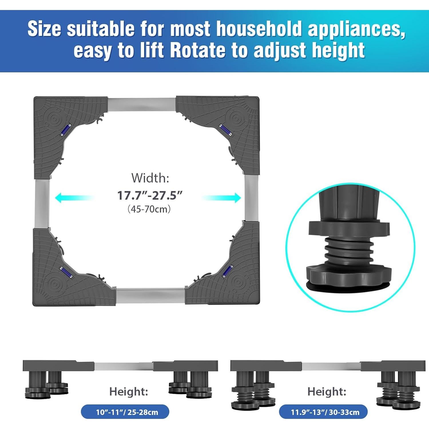 Soporte Ajustable para Mini Nevera SKKKBA 8.9-10.9cm Altura