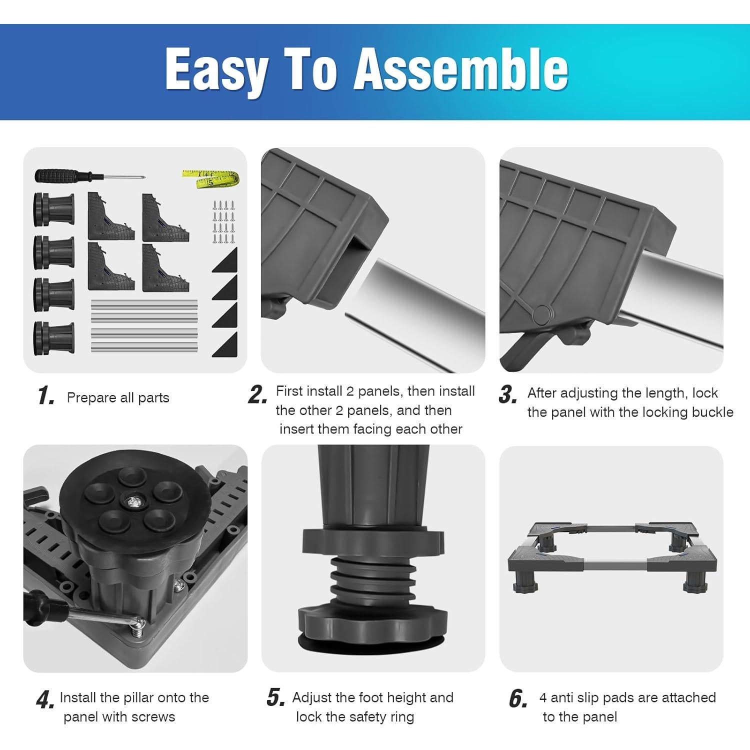 Soporte Ajustable para Mini Nevera SKKKBA 8.9-10.9cm Altura
