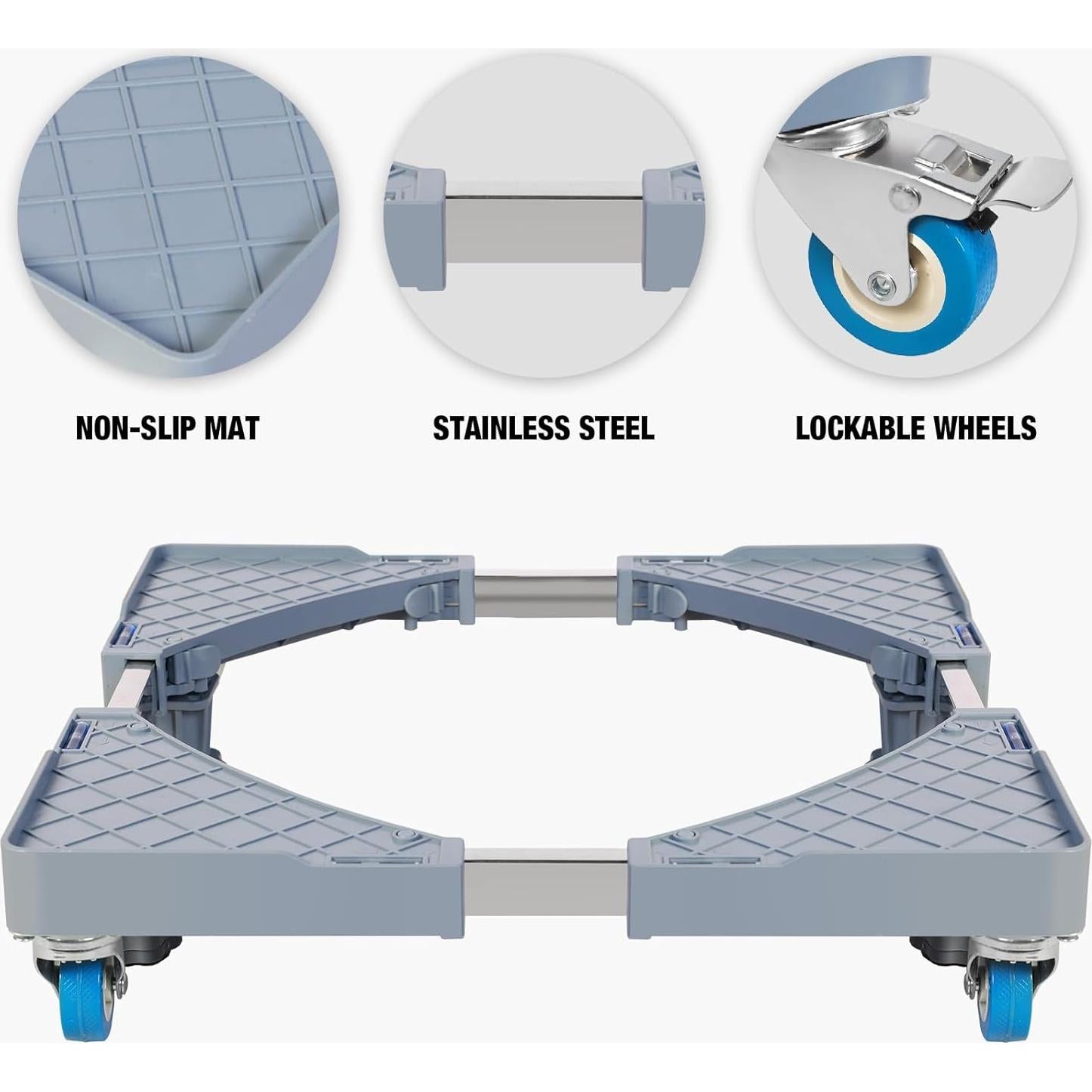 Soporte Ajustable BIG RED para Mini Nevera y Lavadora - 272 kg