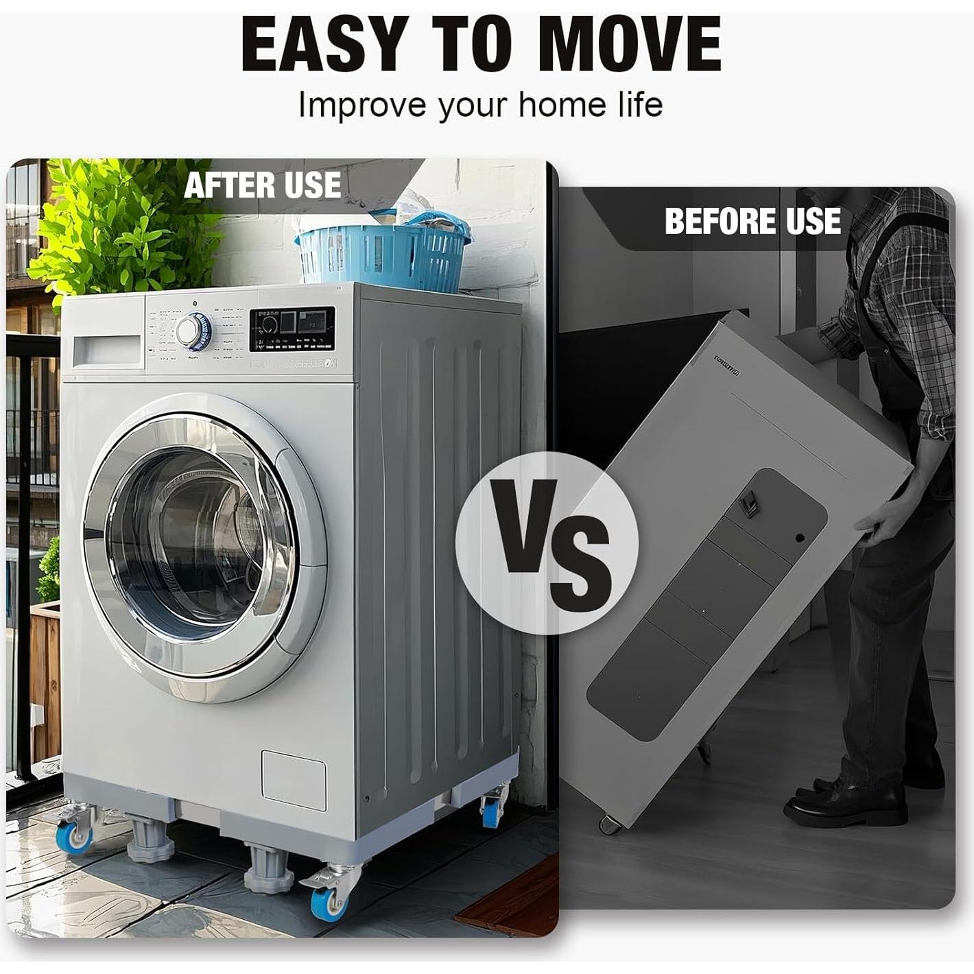 Soporte Ajustable BIG RED para Mini Nevera y Lavadora - 272 kg