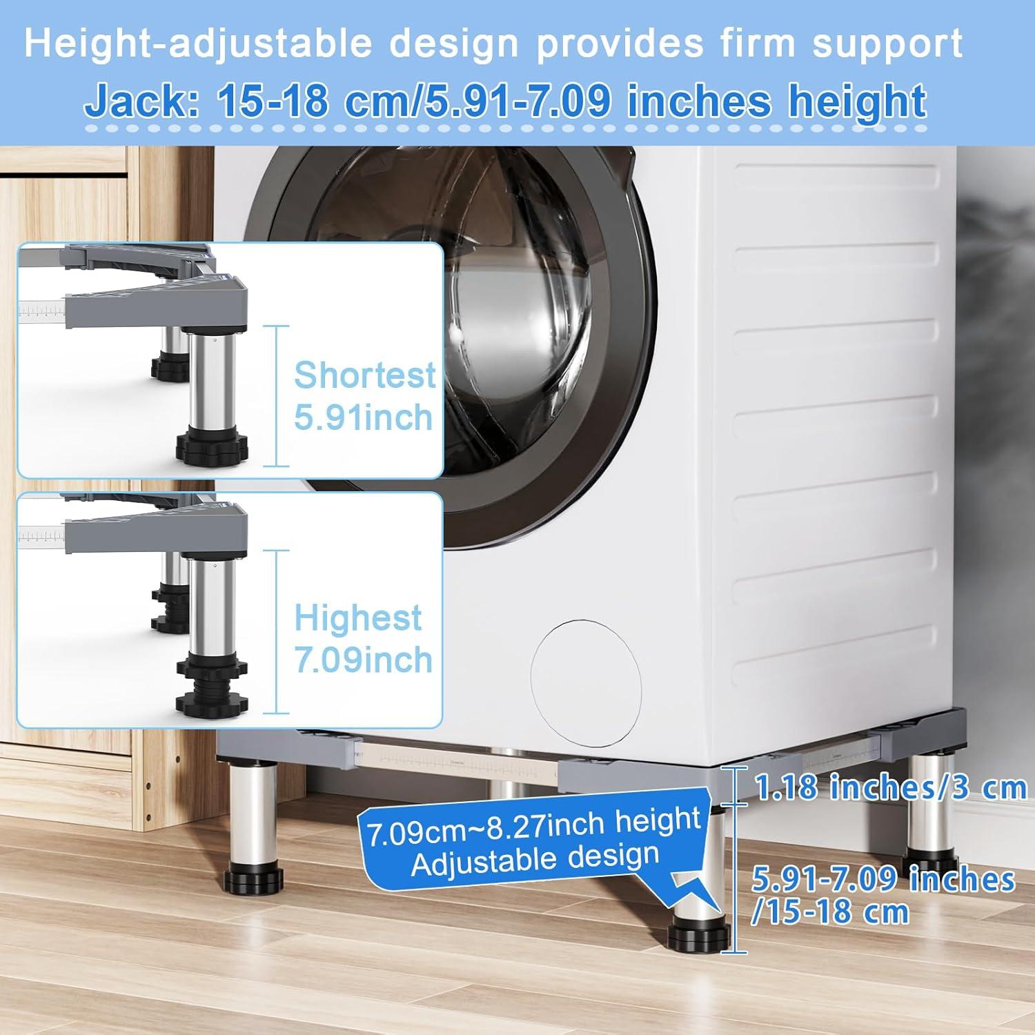 Soporte Ajustable para Mini Nevera GRPOCHE 45-65 cm Gris