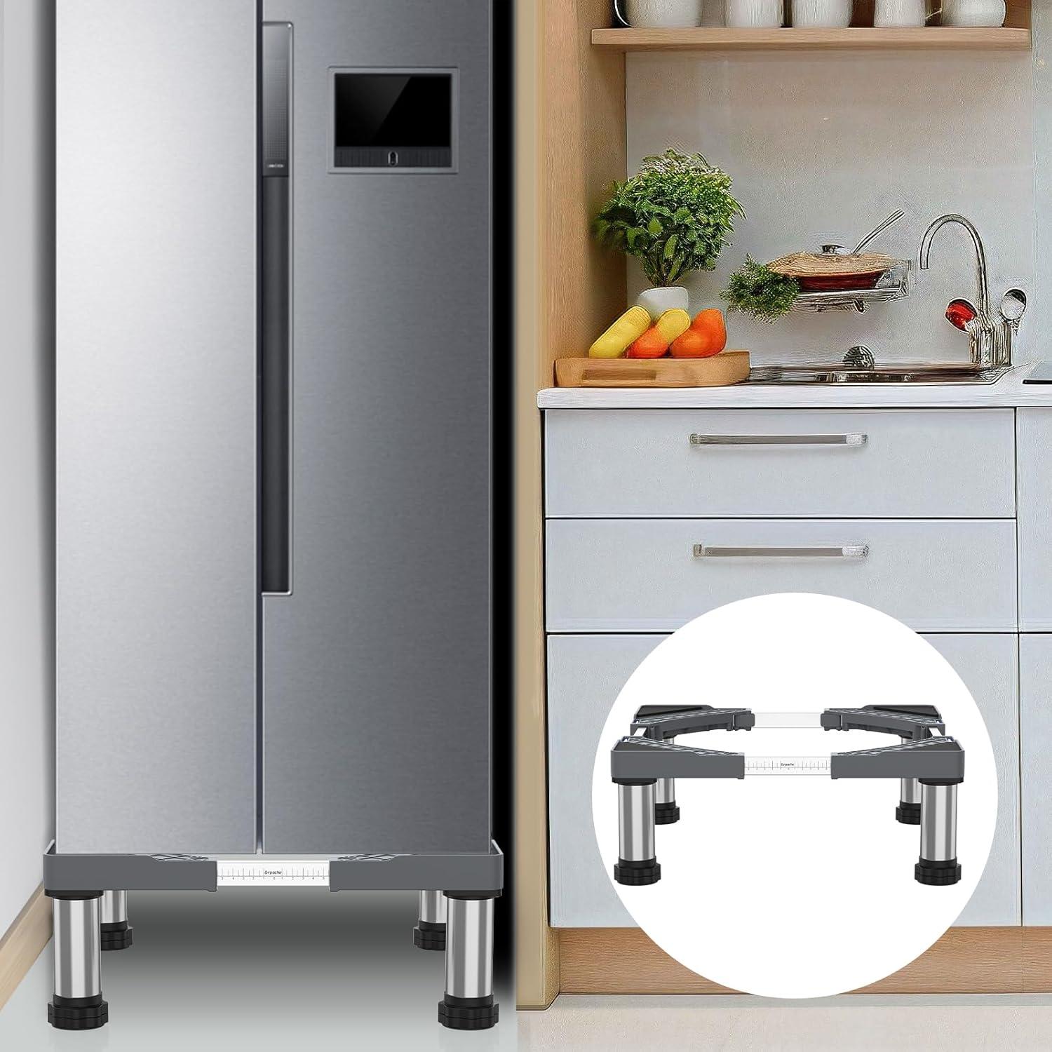 Soporte Ajustable para Mini Nevera GRPOCHE 45-65 cm Gris