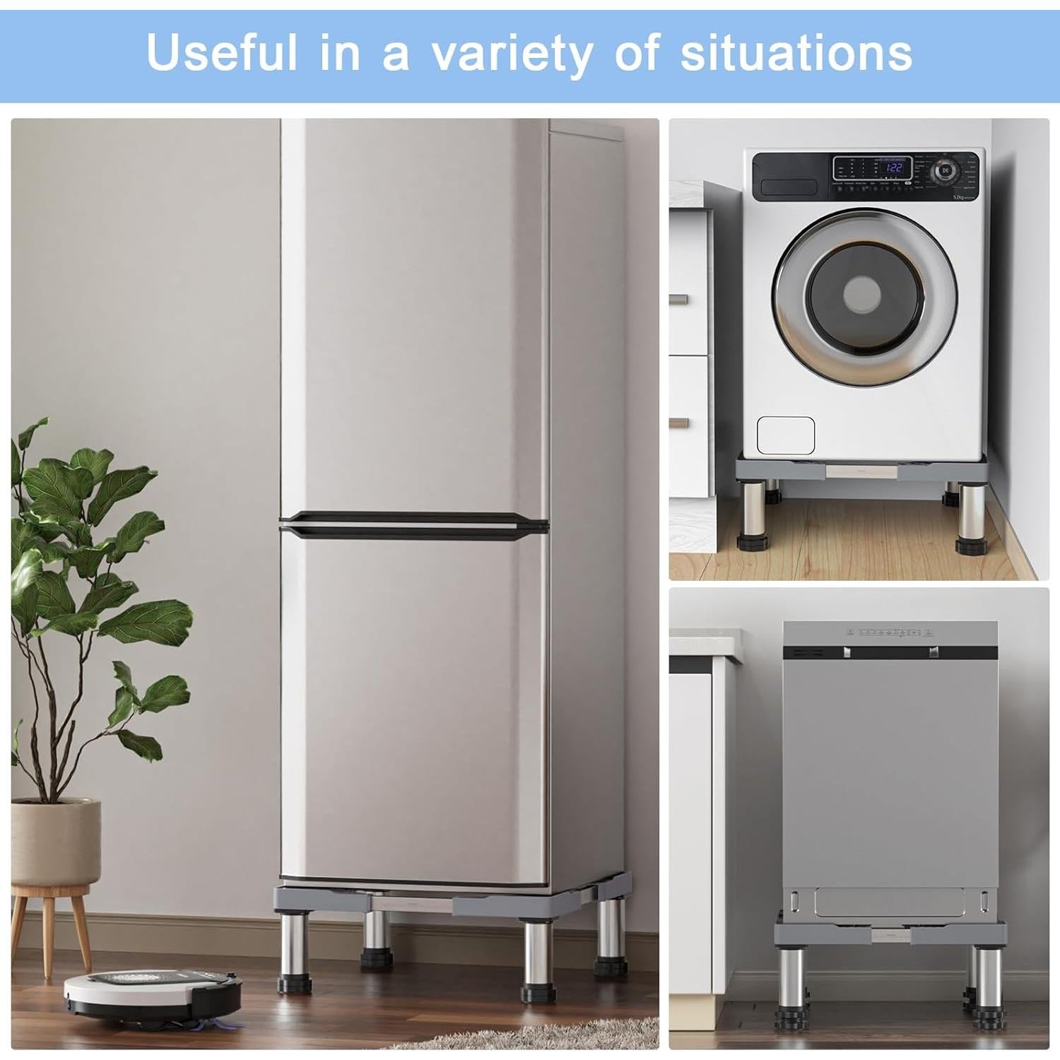 Soporte Ajustable para Mini Nevera GRPOCHE 45-65 cm Gris