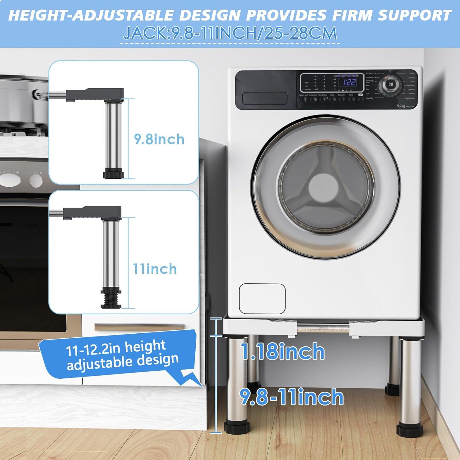 Soporte Ajustable para Mini Nevera GRPOCHE Blanco 25-65 cm