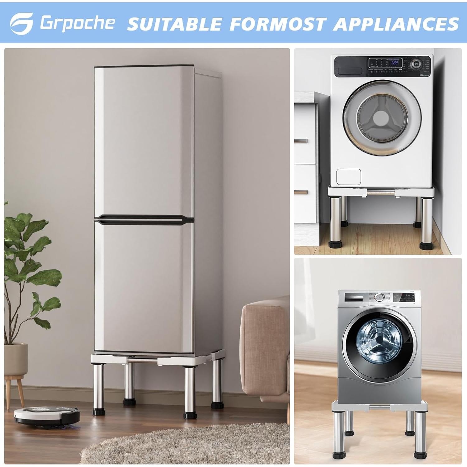 Soporte Ajustable para Mini Nevera GRPOCHE Blanco 25-65 cm