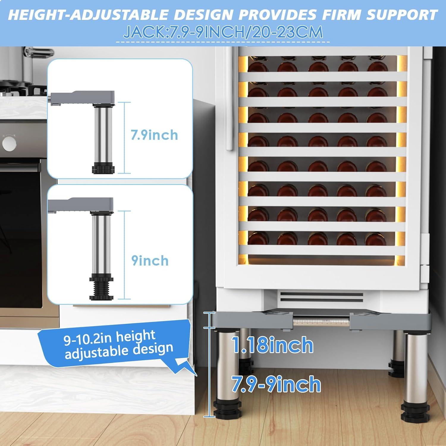 Soporte Ajustable para Mini Nevera GRPOCHE 20-23 cm Gris