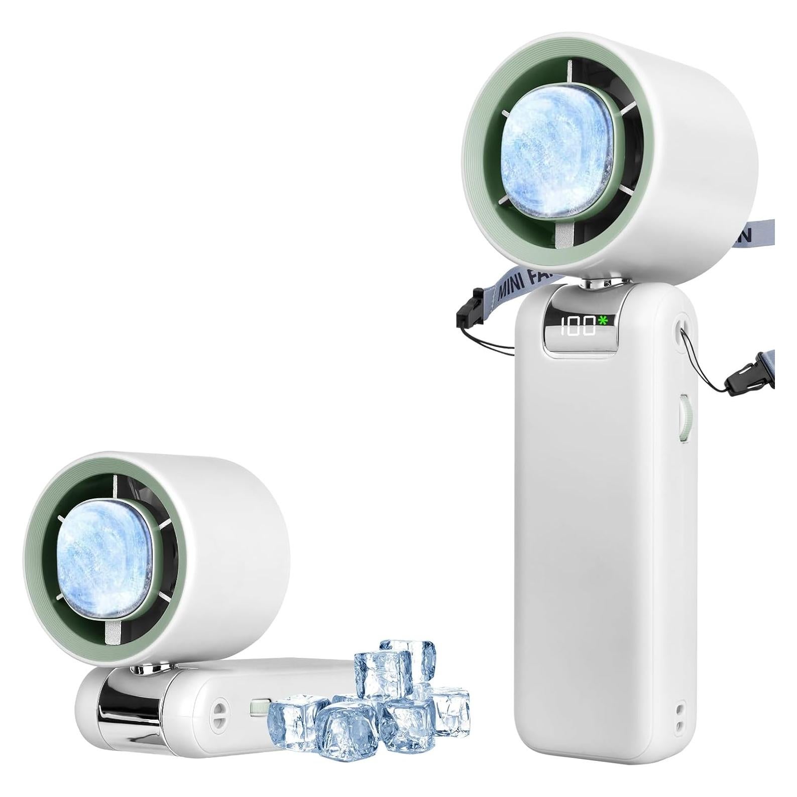 Ventilador Turbo Portátil Enlightcode 13500RPM 5000mAh Blanco