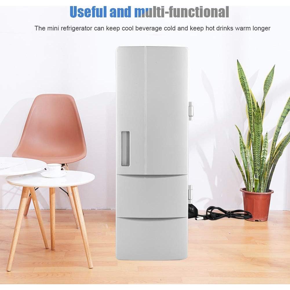 Mini Refrigerador Portátil ASHATA C-500+ USB 12L Enfriador y Calentador