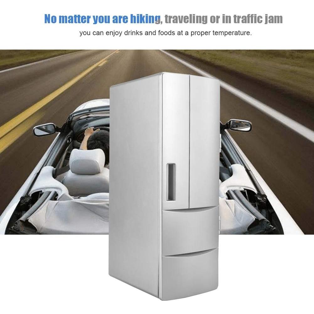 Mini Refrigerador Portátil ASHATA C-500+ USB 12L Enfriador y Calentador