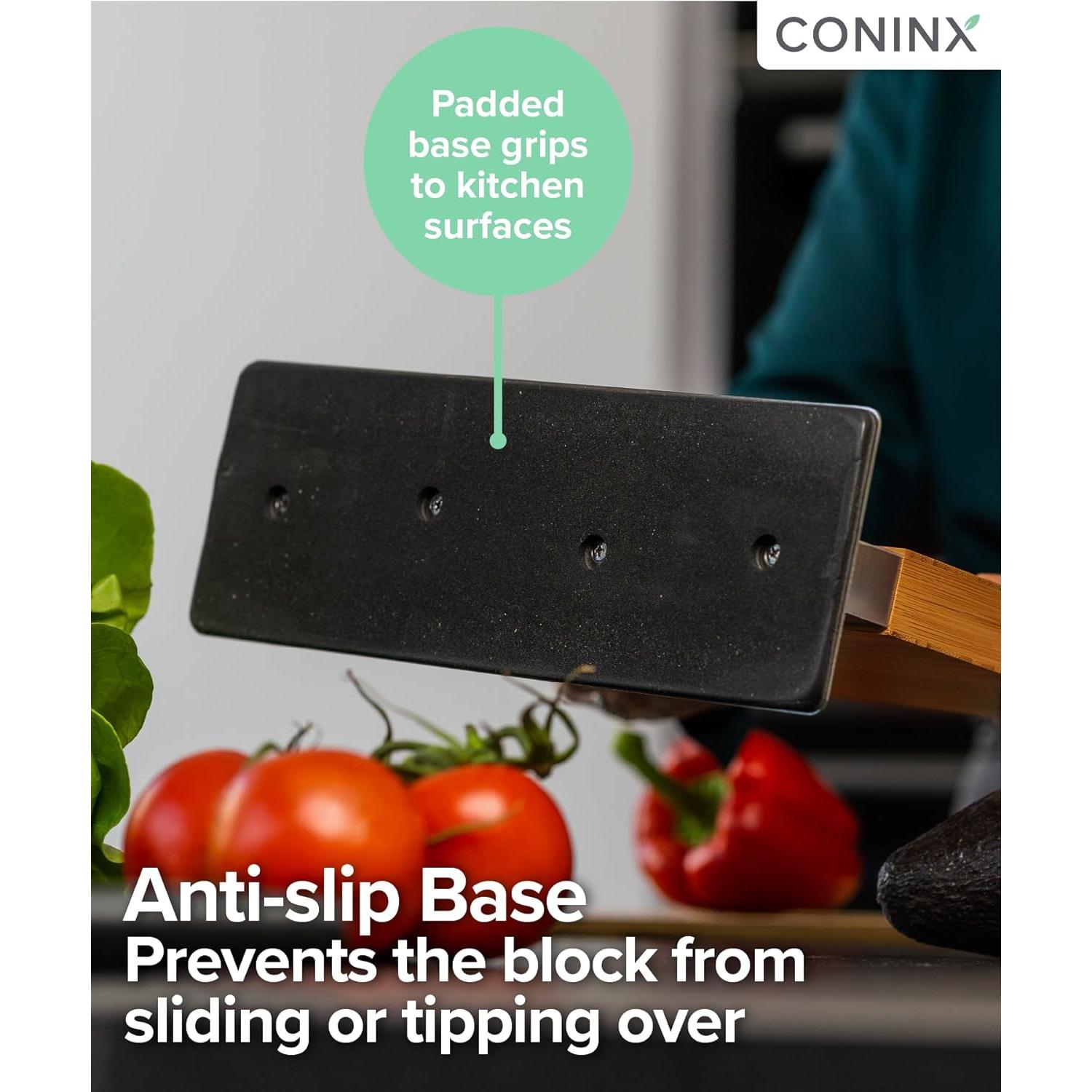 Bloque Magnético para Cuchillos Coninx Doble Cara con Afilador